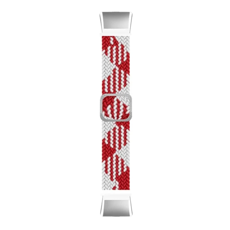 For OPPO Watch Free Replacement Strap Braided Elastic Fabric Watch Band with Silver Connector