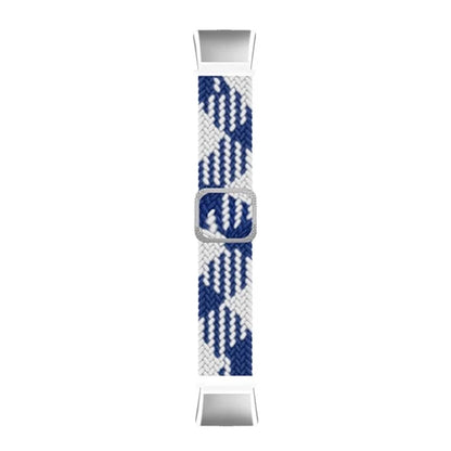For OPPO Watch Free Replacement Strap Braided Elastic Fabric Watch Band with Silver Connector