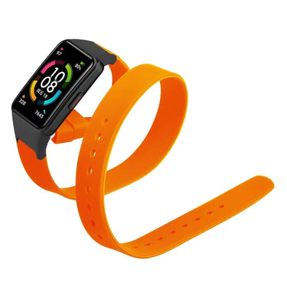 For Huawei Band 6 / Band 6 Pro / Honor Band 6 Strap Long Silicone Watch Bands