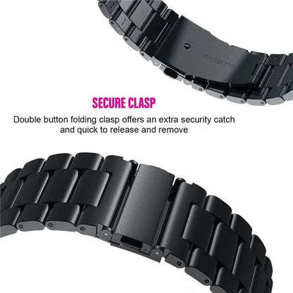 For Xiaomi Redmi Watch 2 / Watch 2 Lite Watch Band 3-beads Solid Metal Strap Replacement