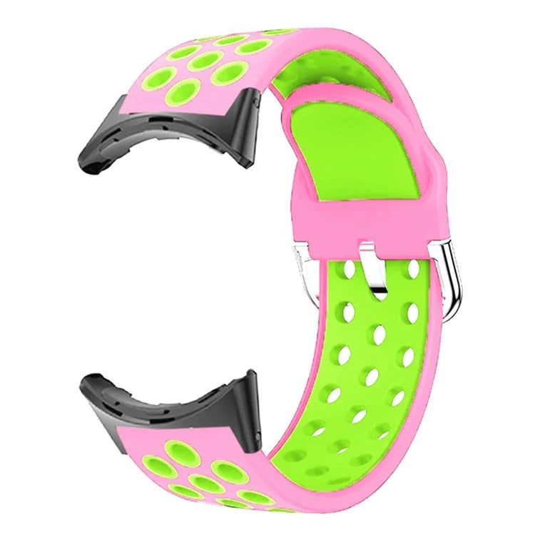 For Google Pixel Watch 2 / Pixel Watch Silicone Strap Dual Color Breathable Watch Bands