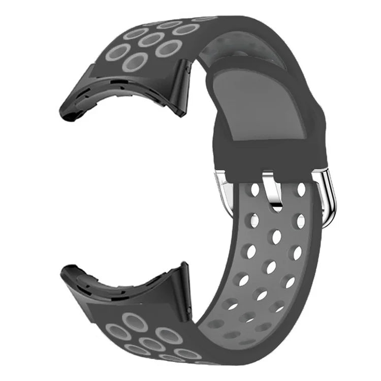 For Google Pixel Watch 2 / Pixel Watch Silicone Strap Dual Color Breathable Watch Bands