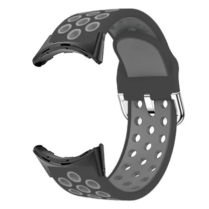 For Google Pixel Watch 2 / Pixel Watch Silicone Strap Dual Color Breathable Watch Bands