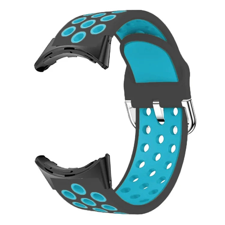 For Google Pixel Watch 2 / Pixel Watch Silicone Strap Dual Color Breathable Watch Bands