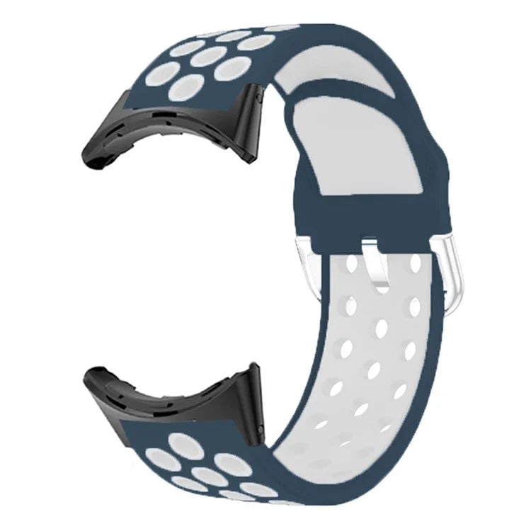 For Google Pixel Watch 2 / Pixel Watch Silicone Strap Dual Color Breathable Watch Bands