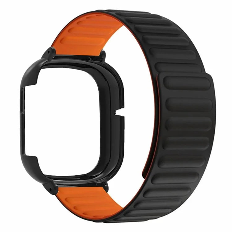 For Honor Watch 4 Silicone Watch Band Magnetic Wrist Strap with PC Watch Case