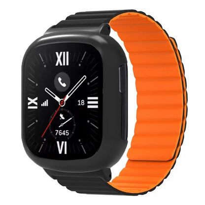 For Honor Watch 4 Silicone Watch Band Magnetic Wrist Strap with PC Watch Case