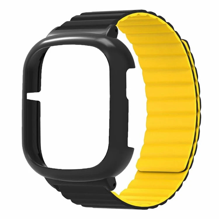 For Honor Watch 4 Silicone Watch Band Magnetic Wrist Strap with PC Watch Case