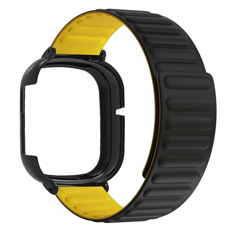 For Honor Watch 4 Silicone Watch Band Magnetic Wrist Strap with PC Watch Case