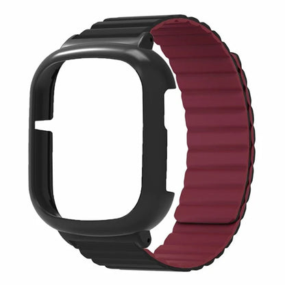 For Honor Watch 4 Silicone Watch Band Magnetic Wrist Strap with PC Watch Case