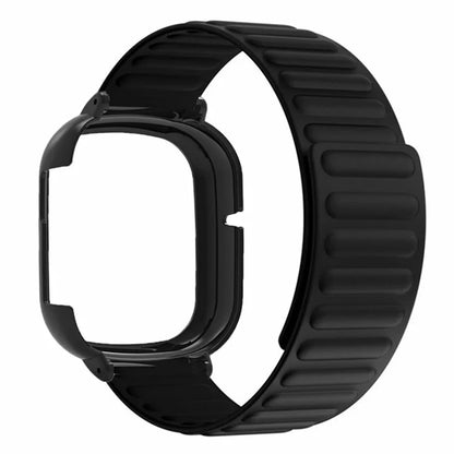 For Honor Watch 4 Silicone Watch Band Magnetic Wrist Strap with PC Watch Case