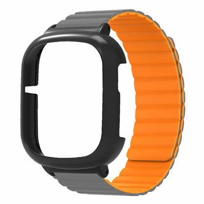 For Honor Watch 4 Silicone Watch Band Magnetic Wrist Strap with PC Watch Case