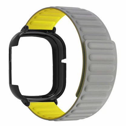 For Honor Watch 4 Silicone Watch Band Magnetic Wrist Strap with PC Watch Case