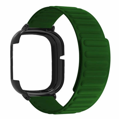 For Honor Watch 4 Silicone Watch Band Magnetic Wrist Strap with PC Watch Case
