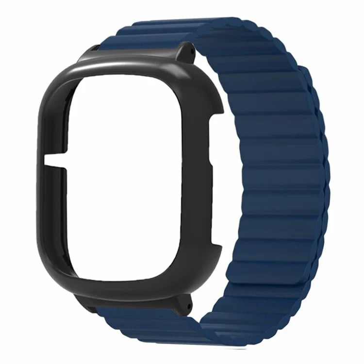 For Honor Watch 4 Silicone Watch Band Magnetic Wrist Strap with PC Watch Case