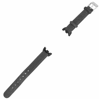 For Xiaomi Smart Band 8 / Smart Band 8 NFC Strap Denim Texture Cowhide Leather Band