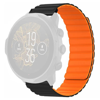 For Suunto Spartan Sport Wrist HR Baro / Suunto 7 Magnetic Band 24mm Silicone Watch Strap
