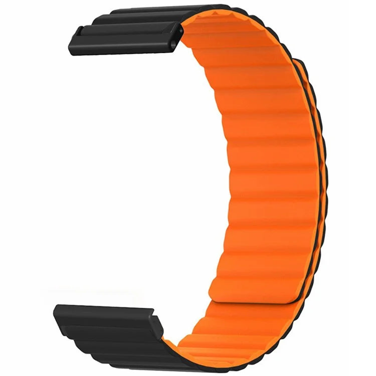 For Suunto Spartan Sport Wrist HR Baro / Suunto 7 Magnetic Band 24mm Silicone Watch Strap