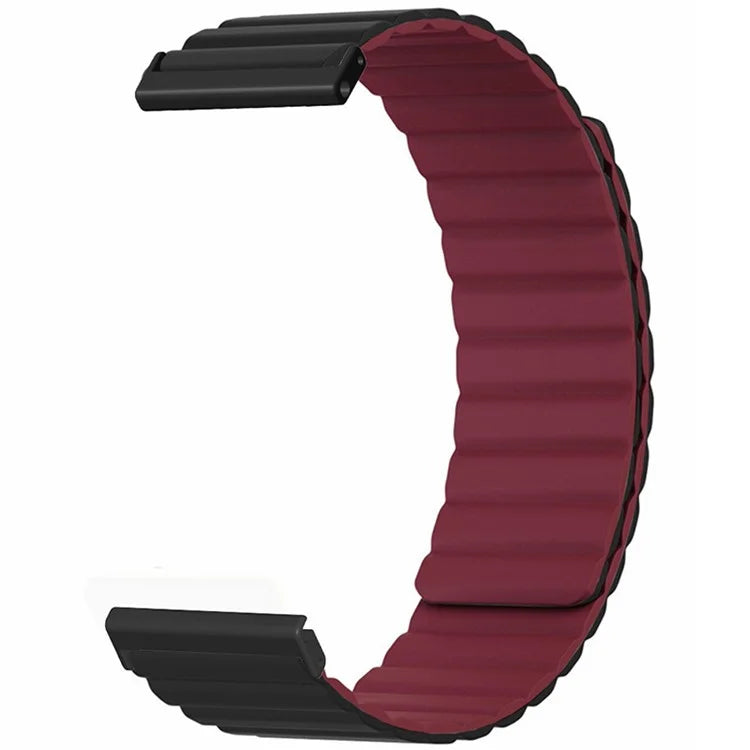 For Suunto Spartan Sport Wrist HR Baro / Suunto 7 Magnetic Band 24mm Silicone Watch Strap