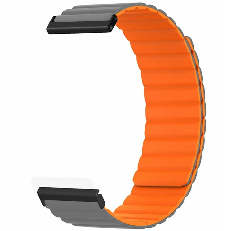 For Suunto Spartan Sport Wrist HR Baro / Suunto 7 Magnetic Band 24mm Silicone Watch Strap
