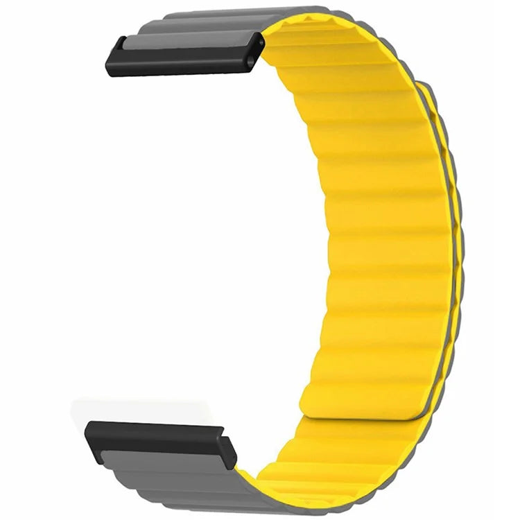 For Suunto Spartan Sport Wrist HR Baro / Suunto 7 Magnetic Band 24mm Silicone Watch Strap