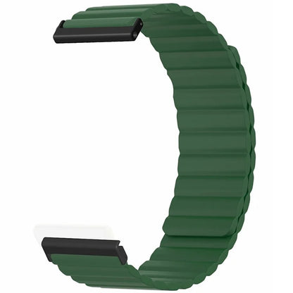 For Suunto Spartan Sport Wrist HR Baro / Suunto 7 Magnetic Band 24mm Silicone Watch Strap