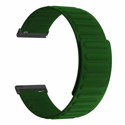 For Suunto Spartan Sport Wrist HR Baro / Suunto 7 Magnetic Band 24mm Silicone Watch Strap