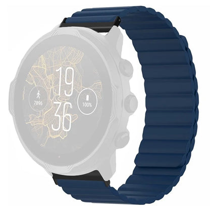 For Suunto Spartan Sport Wrist HR Baro / Suunto 7 Magnetic Band 24mm Silicone Watch Strap