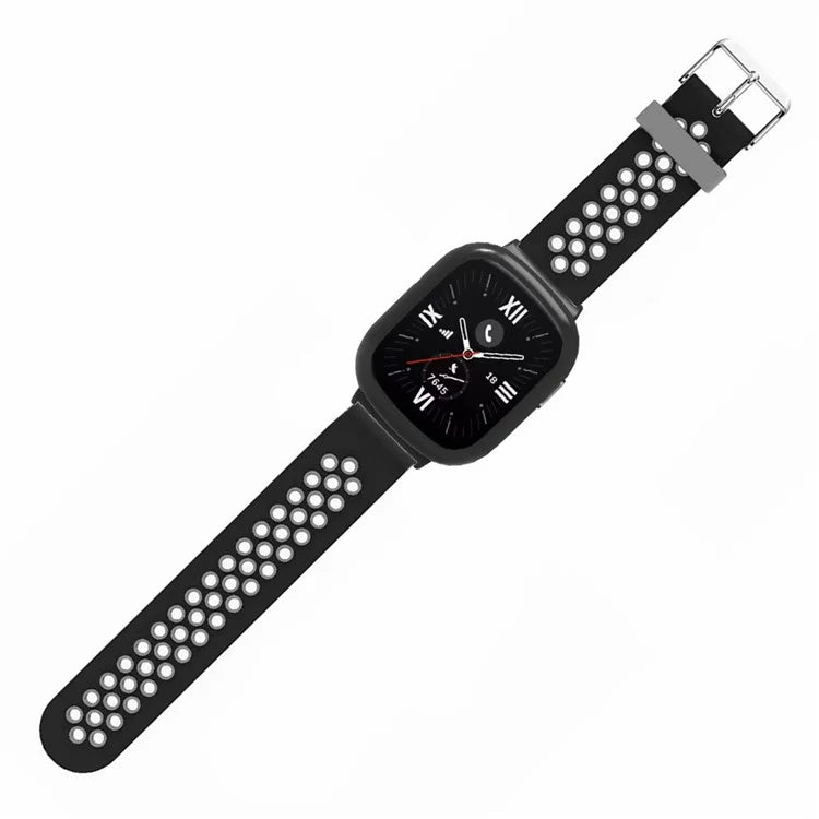For Honor Watch 4 Adjustable Strap Dual Color Silicone Band with Watch Case