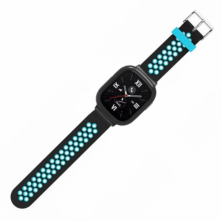 For Honor Watch 4 Adjustable Strap Dual Color Silicone Band with Watch Case