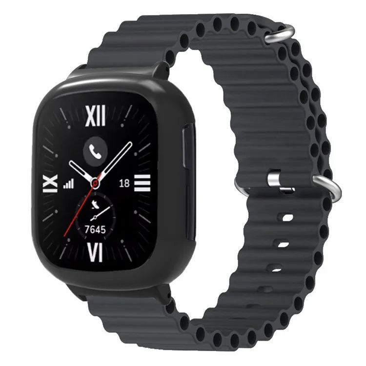 For Honor Watch 4 Wrist Strap Replacement Silicone Band with Watch Case