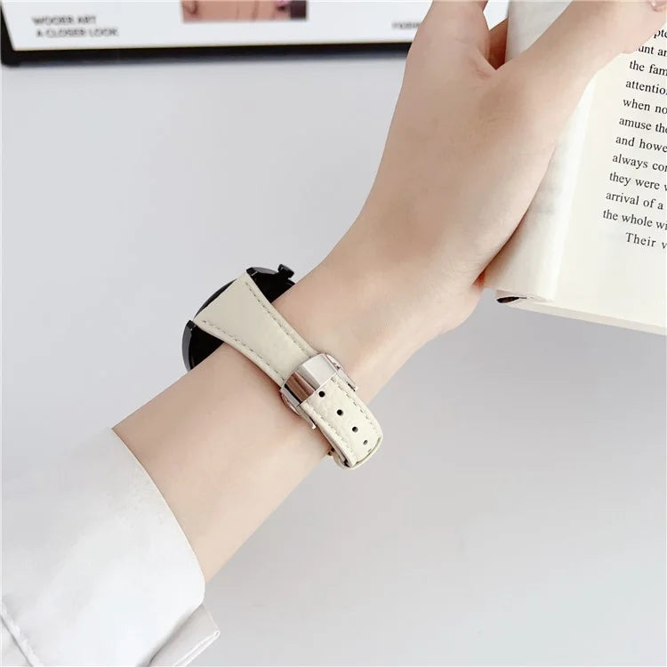 For Samsung Gear S3 Classic / Garmin Vivoactive 4 Watch Band 22mm Sheepskin Sports Strap