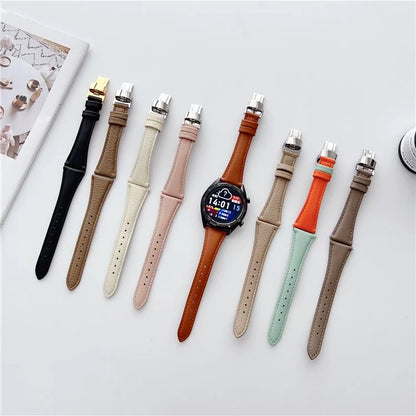 For Samsung Gear S3 Classic / Garmin Vivoactive 4 Watch Band 22mm Sheepskin Sports Strap