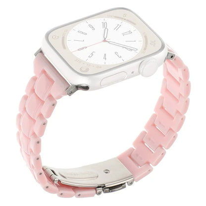 For Apple Watch Series 9 8 7 41mm / 6 5 4 SE (2023) SE (2022) SE 40mm / 3 2 1 38mm Resin Bands 3-Bead Watch Strap