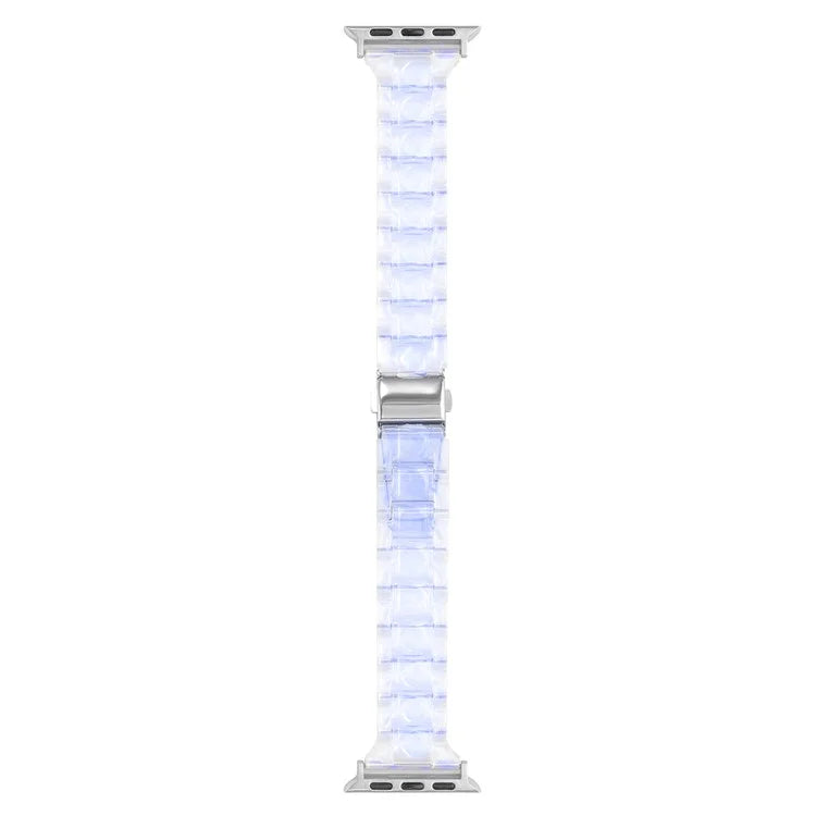 For Apple Watch Series 9 8 7 41mm / 6 5 4 SE (2023) SE (2022) SE 40mm / 3 2 1 38mm Resin Bands 3-Bead Watch Strap