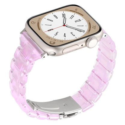 For Apple Watch Series 9 8 7 41mm / 6 5 4 SE (2023) SE (2022) SE 40mm / 3 2 1 38mm Resin Bands 3-Bead Watch Strap