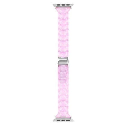 For Apple Watch Series 9 8 7 41mm / 6 5 4 SE (2023) SE (2022) SE 40mm / 3 2 1 38mm Resin Bands 3-Bead Watch Strap
