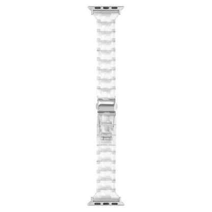 For Apple Watch Series 9 8 7 41mm / 6 5 4 SE (2023) SE (2022) SE 40mm / 3 2 1 38mm Resin Bands 3-Bead Watch Strap