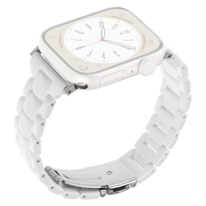 For Apple Watch Series 9 8 7 41mm / 6 5 4 SE (2023) SE (2022) SE 40mm / 3 2 1 38mm Resin Bands 3-Bead Watch Strap
