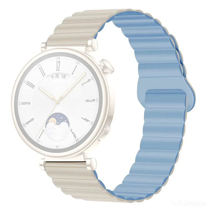 For Garmin Forerunner 265S / 255S / Venu 2S Silicone Watch Band 18mm Magnetic Wrist Strap