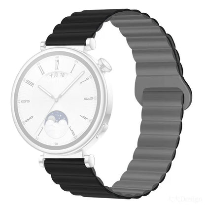 For Garmin Forerunner 265S / 255S / Venu 2S Silicone Watch Band 18mm Magnetic Wrist Strap