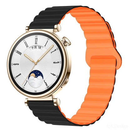For Garmin Forerunner 265S / 255S / Venu 2S Silicone Watch Band 18mm Magnetic Wrist Strap