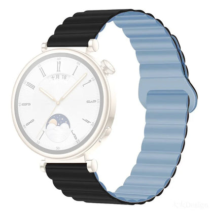 For Garmin Forerunner 265S / 255S / Venu 2S Silicone Watch Band 18mm Magnetic Wrist Strap