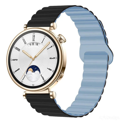 For Garmin Forerunner 265S / 255S / Venu 2S Silicone Watch Band 18mm Magnetic Wrist Strap