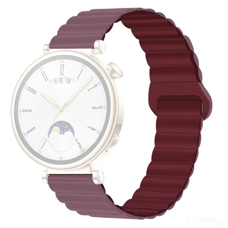 For Garmin Forerunner 265S / 255S / Venu 2S Silicone Watch Band 18mm Magnetic Wrist Strap