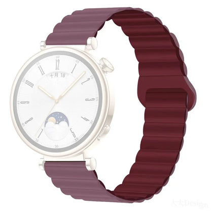 For Garmin Forerunner 265S / 255S / Venu 2S Silicone Watch Band 18mm Magnetic Wrist Strap