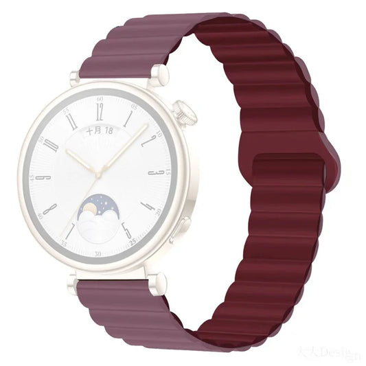 For Garmin Forerunner 265S / 255S / Venu 2S Silicone Watch Band 18mm Magnetic Wrist Strap