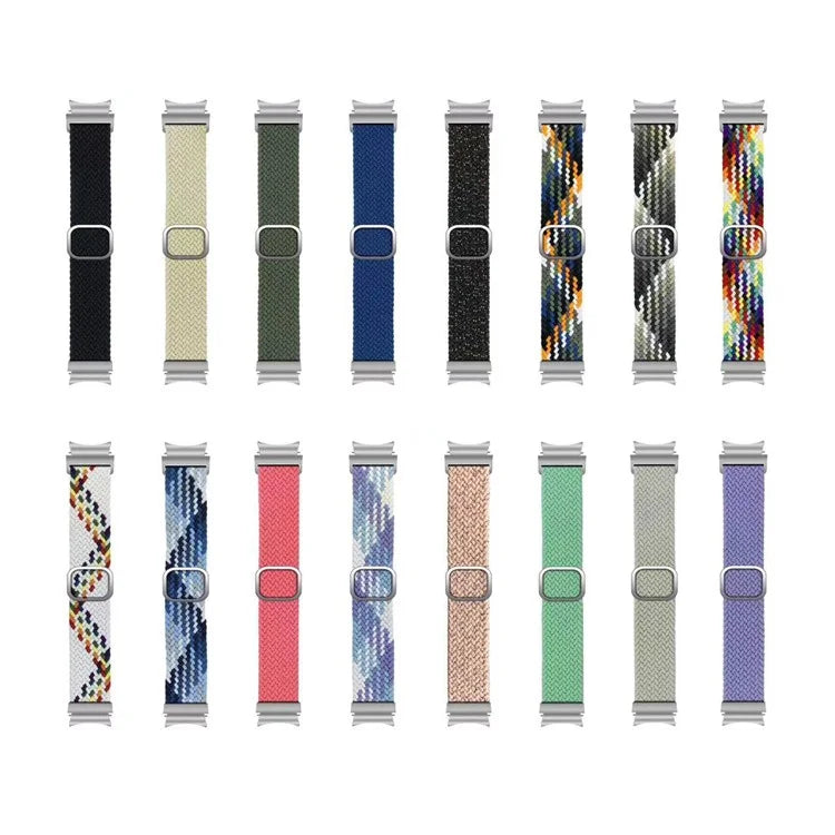 For Samsung Galaxy Watch6 / Watch 5 / Watch4 Strap Adjustable Nylon Braided Watch Band