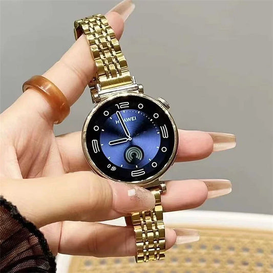 22mm Universal Watch Band Replacement Stainless Steel 7 Beads Strap