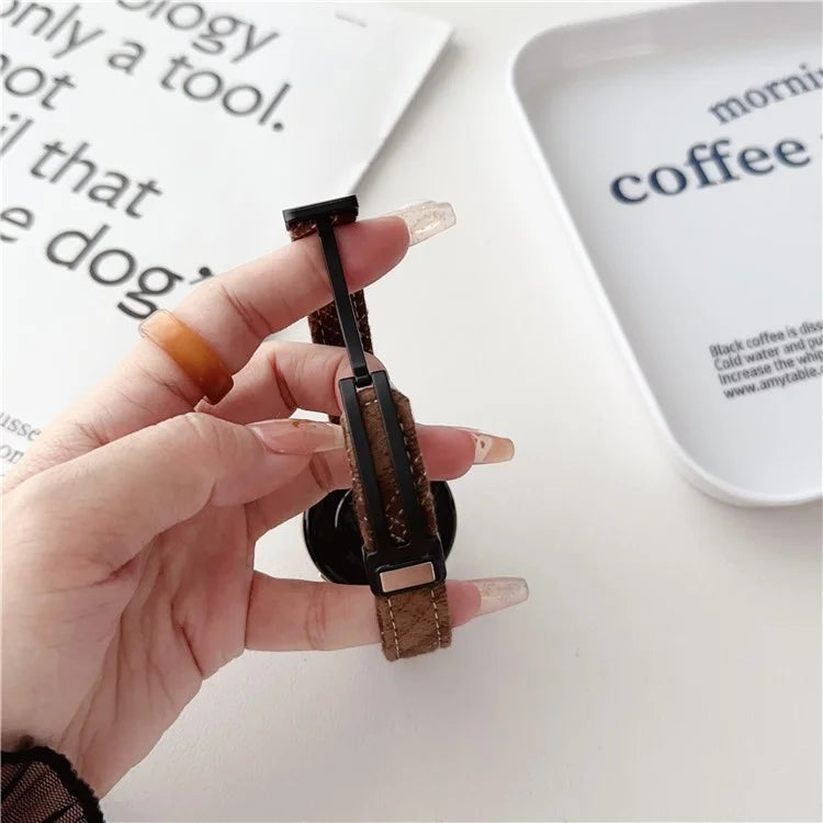 20mm Universal Replacement Wrist Band Magnetic Buckle Canvas Watch Strap